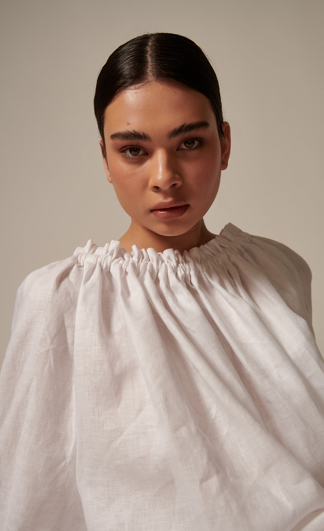 Junie Linen Blouse - White